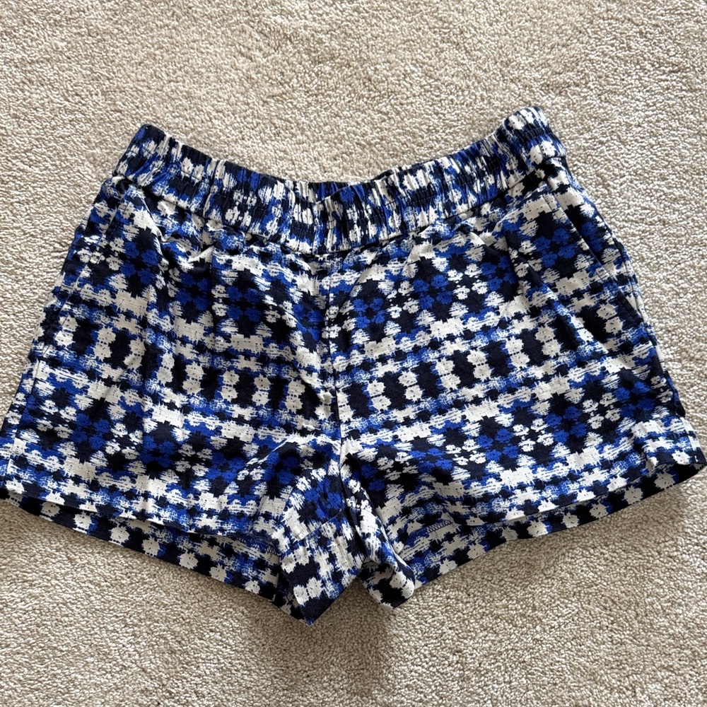 J Crew Blue and White Women's Shorts